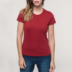 vintage dames shirt bedrukken rood