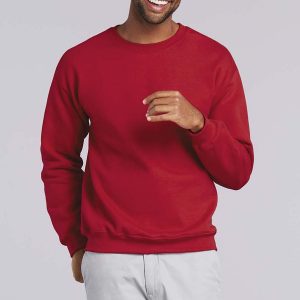 rode gildan sweater ontwerpen en bedrukken